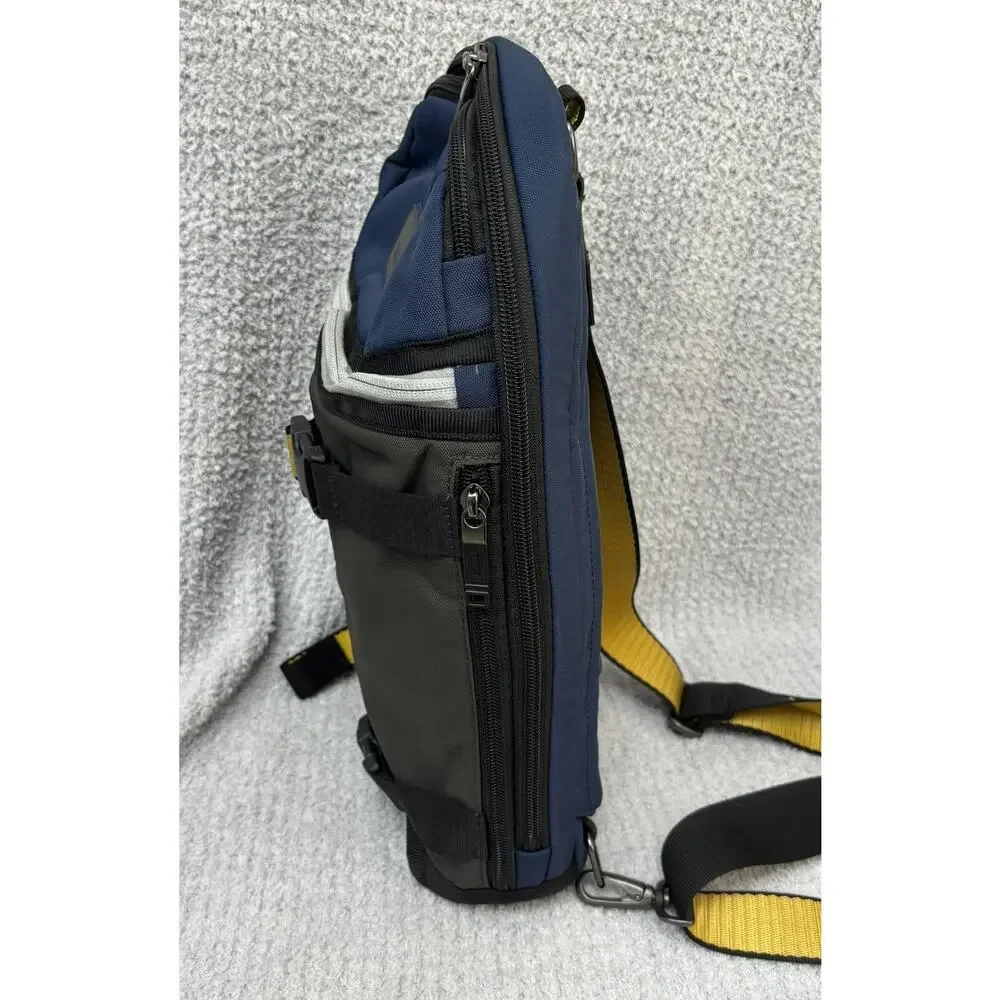 Tumi Abbott Black Blue Nylon Backpack Sling Bag #70267